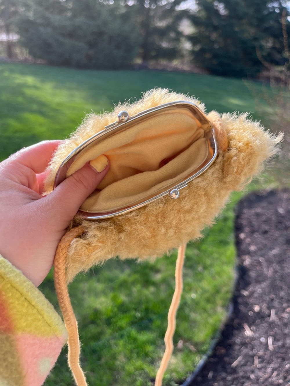 Vintage 90s Gund Teddy Bag Teddy bear plush stuffed animal crossbody purse bag - Picture 8 of 12